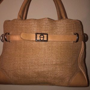 Etienne Aigner Camel Colored Hand Bag/Purse